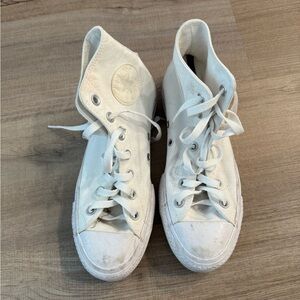 Converse White High-Top Sneakers